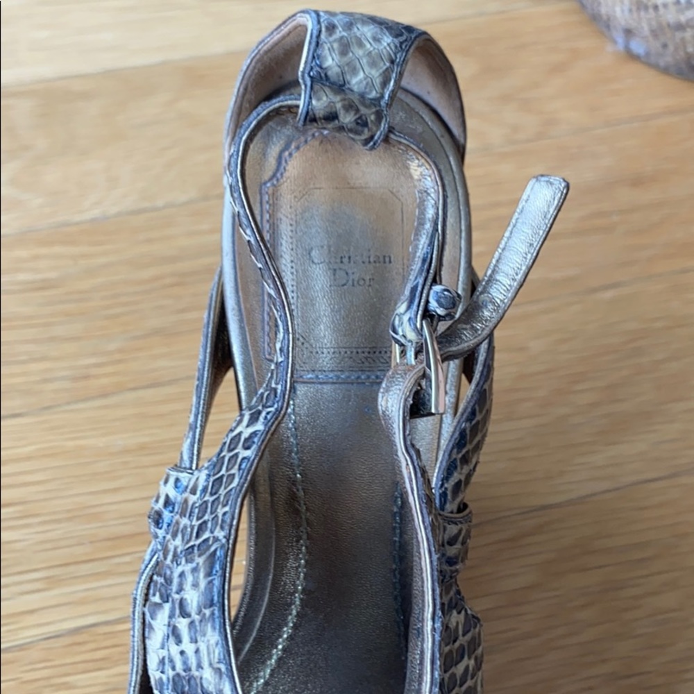 Christian Dior Python Wedges - Picture 2 of 3